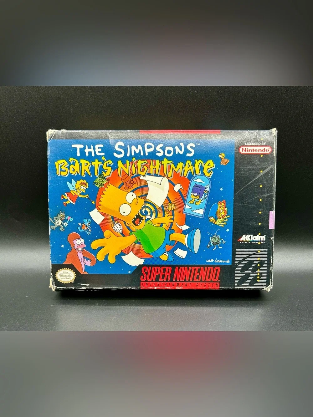 THE SIMPSONS BART’S NIGHTMARE VIDEO GAME. SUPER NINTENDO ( SNES)